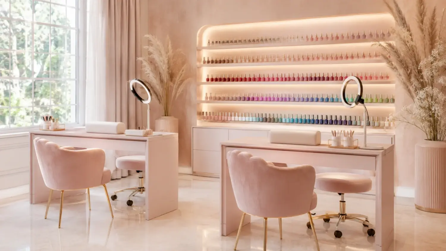 Site web pour onglerie (exemple : L'Atelier Rosé)