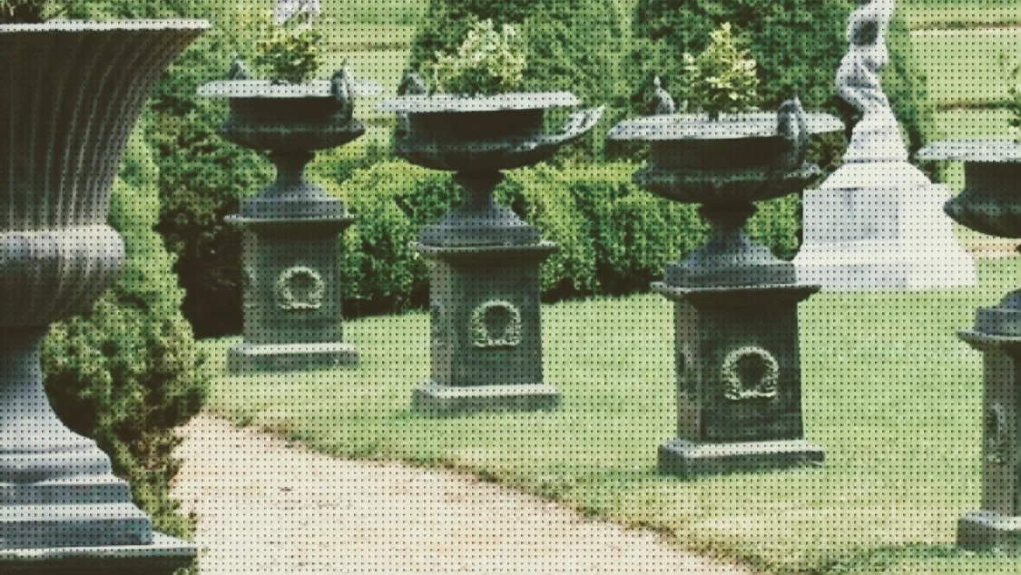 Ines Garden, ornements de jardin en fonte style Médicis près de Besançon