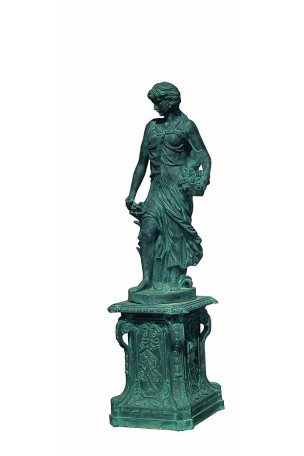 Statue 4 saisons · Bronze-bleuté 233 cm