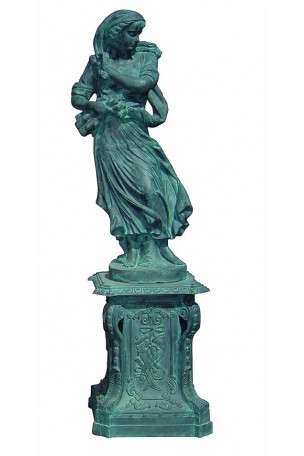 Statue 4 saisons · Bronze-bleuté 233 cm