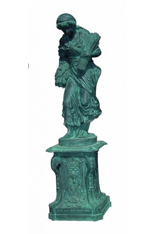 Statue 4 saisons · Bronze-bleuté 233 cm