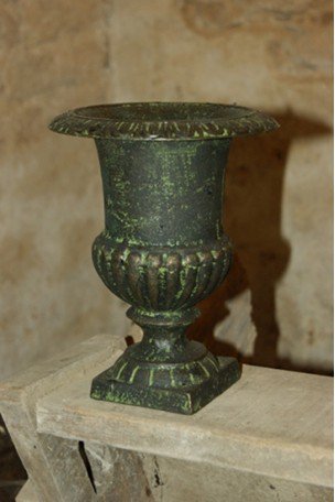 Vase Médicis · Bronze-vert 24 cm