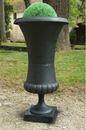 Vase Médicis · Noir mat 100 cm