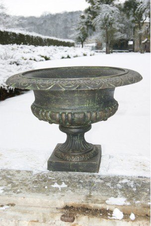 Vasque Médicis · Bronze-vert 55 cm